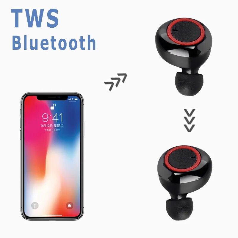 Y50 TWS Bt Earphone 5.0 Wireless Headset IPX7 Waterproof Deep Bass Earbuds True Wireless Stereo Headphone Sport Earphones