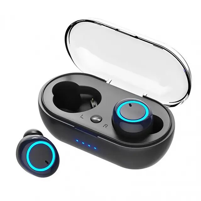 NEW TWS Bt Earphone 5.0 Wireless Headset IPX6 Waterproof Deep Bass Earbuds True Wireless Stereo Headphone Sport Earphones
