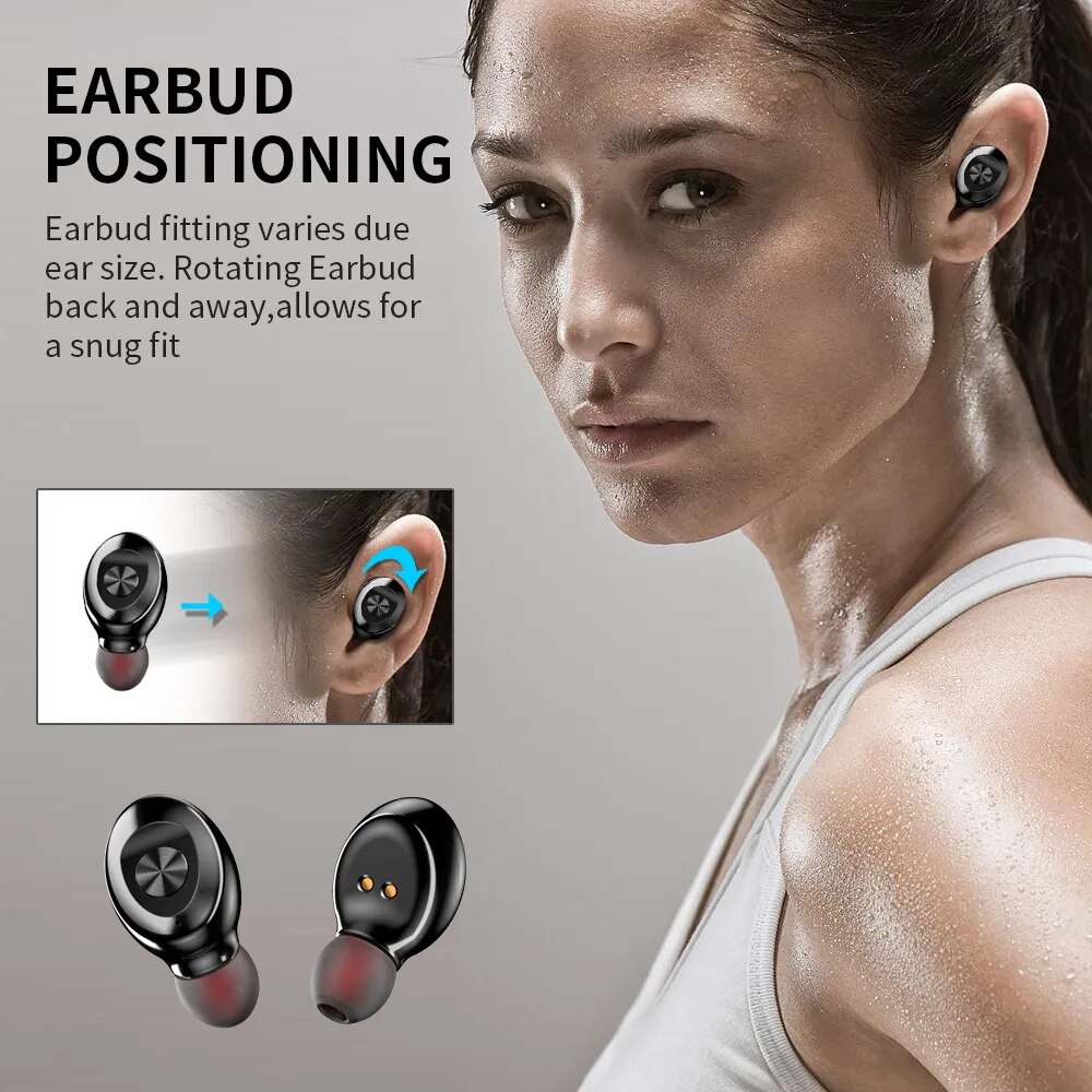 XG8 Digital Bt 5.2 TWS Headset tws Sports Headset Touch Mini Wireless Bluetooth Headset Noise Reduction Earbuds