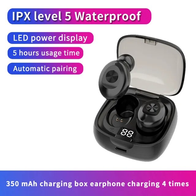 XG8 Digital Bt 5.2 TWS Headset tws Sports Headset Touch Mini Wireless Bluetooth Headset Noise Reduction Earbuds