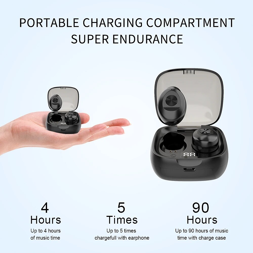 XG8 Digital Bt 5.2 TWS Headset tws Sports Headset Touch Mini Wireless Bluetooth Headset Noise Reduction Earbuds