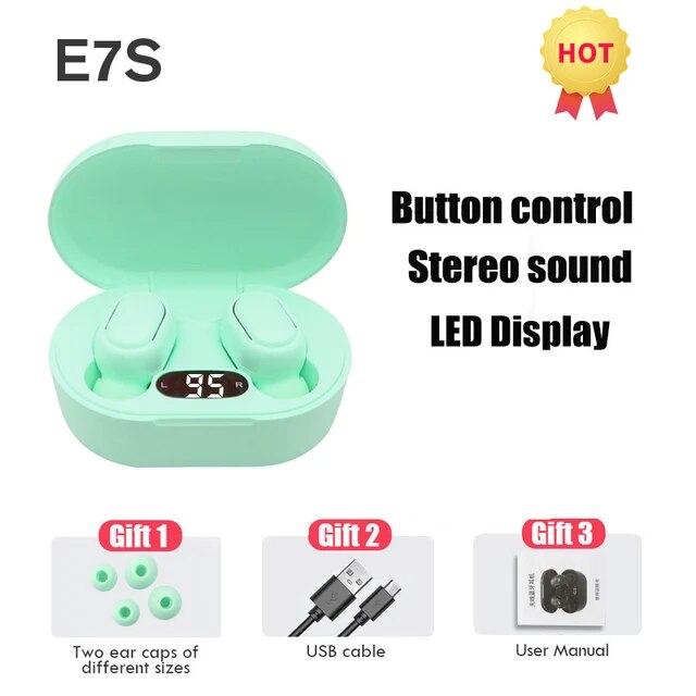 TWS Wireless Earphones HiFi Stereo 5.0 Bt Earphones in-ear Handsfree Headset Earbuds With Charging Box For all Smartphone