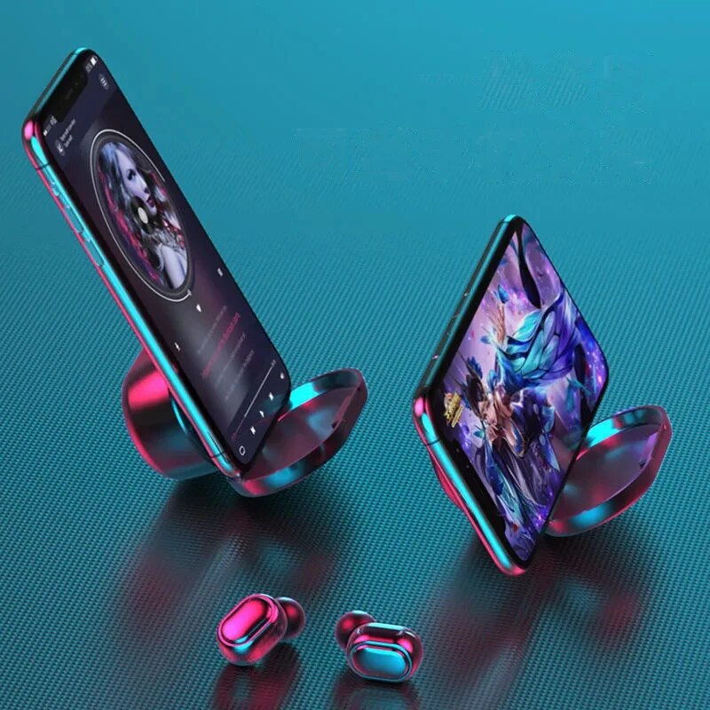 TWS Wireless Earphones HiFi Stereo 5.0 Bt Earphones in-ear Handsfree Headset Earbuds With Charging Box For all Smartphone