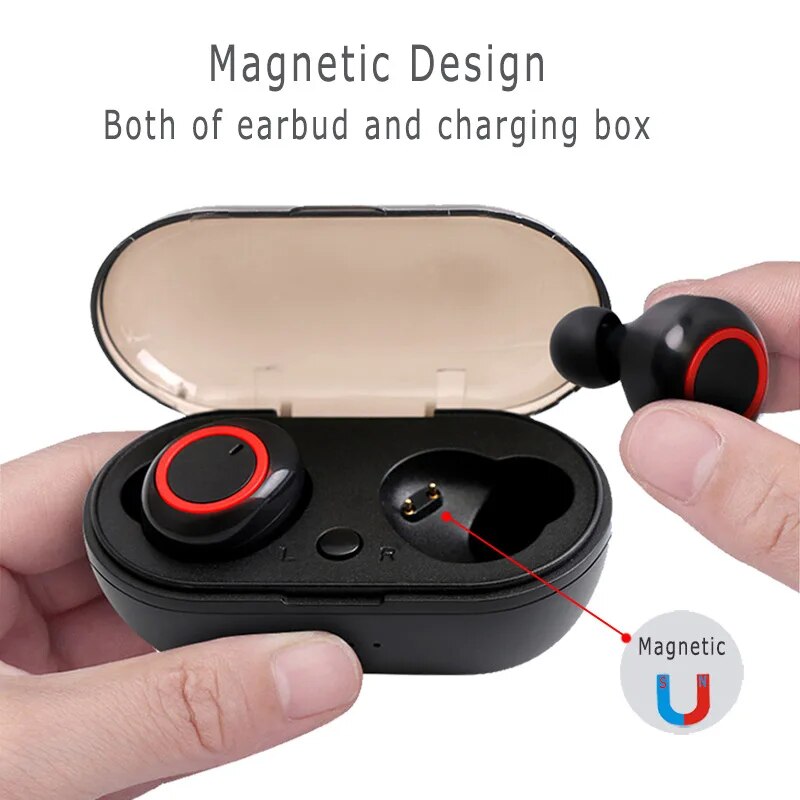 Y50 TWS Bt Earphone 5.0 Wireless Headset IPX7 Waterproof Deep Bass Earbuds True Wireless Stereo Headphone Sport Earphones