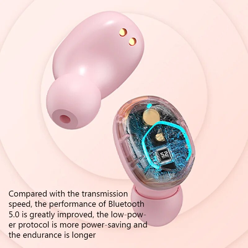 M13 NEW TWS Wireless Earbud Bt 5.2 Earphone In Ear HiFi Stereo Earphone With Mic Waterproof Earplugs Bass Music Headset