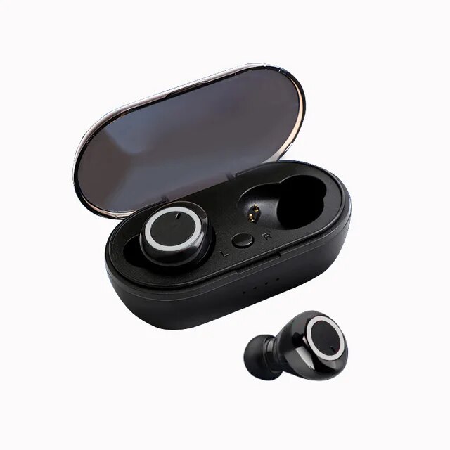 Y50 TWS Bt Earphone 5.0 Wireless Headset IPX7 Waterproof Deep Bass Earbuds True Wireless Stereo Headphone Sport Earphones