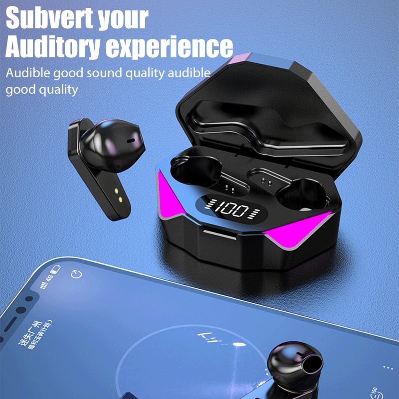 New X15 TWS Earphones Bt Wireless Headphones 65ms Low Latency Earbuds Esport Gaming Headset Gamer Earphone Mic For xiaomi