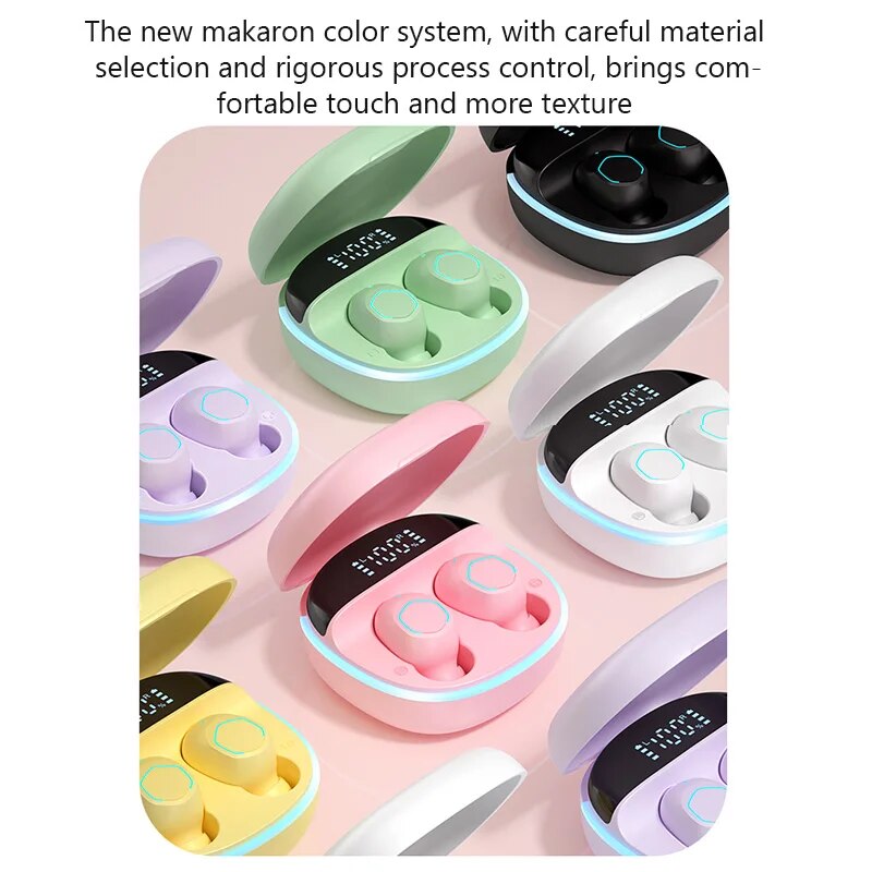 TWS M13  Wireless Earbud Bt 5.2 Earphone In Ear HiFi Stereo Earphone With Mic Waterproof Earplugs Bass Music Headset