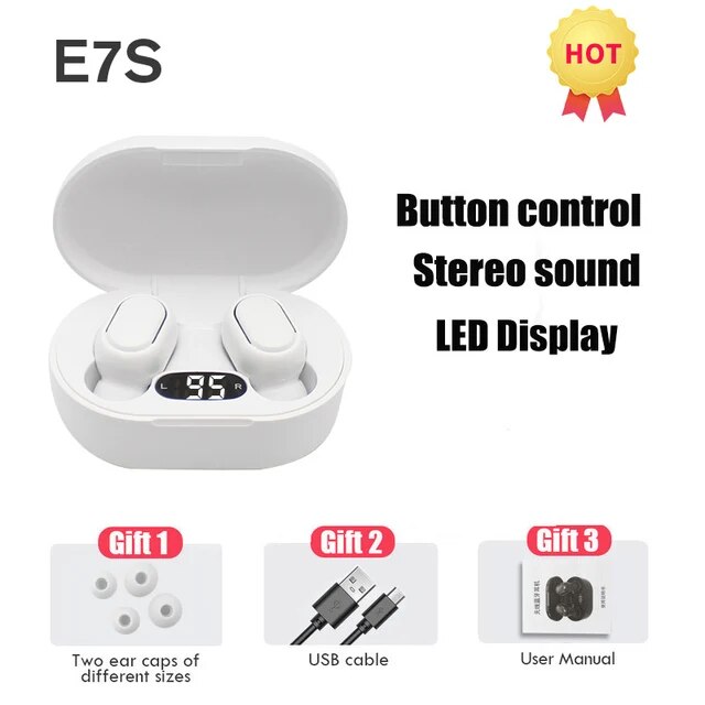 TWS Wireless Earphones HiFi Stereo 5.0 Bt Earphones in-ear Handsfree Headset Earbuds With Charging Box For all Smartphone