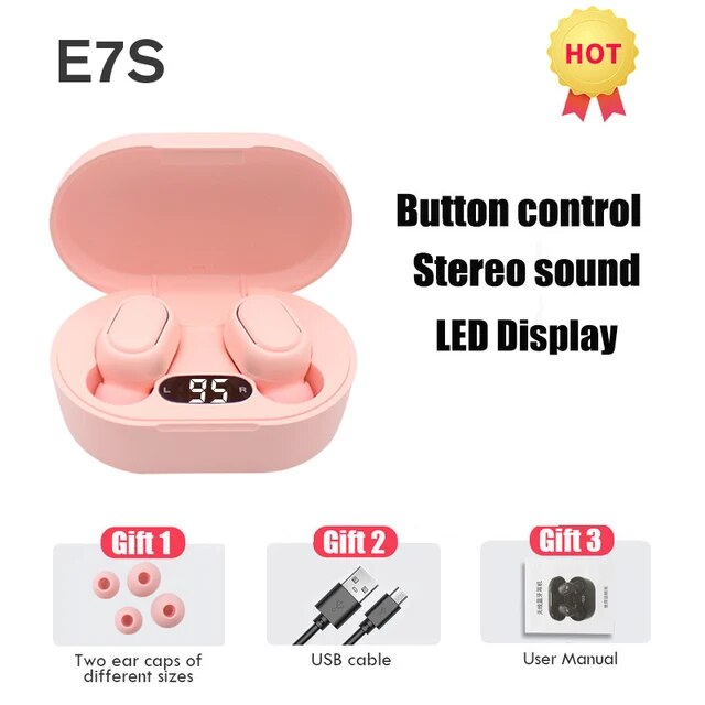 TWS Wireless Earphones HiFi Stereo 5.0 Bt Earphones in-ear Handsfree Headset Earbuds With Charging Box For all Smartphone