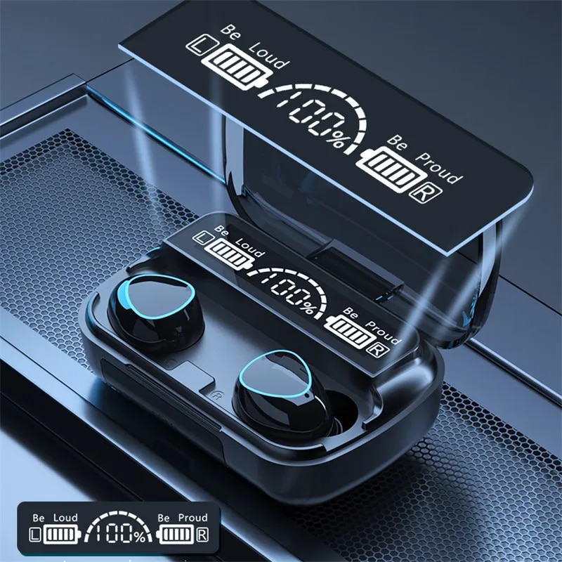 M10 TWS Bt Headphones 3500mAh Charging Box Wireless Earphones With Microphone 9D Stereo Sports Waterproof Earbuds Headset