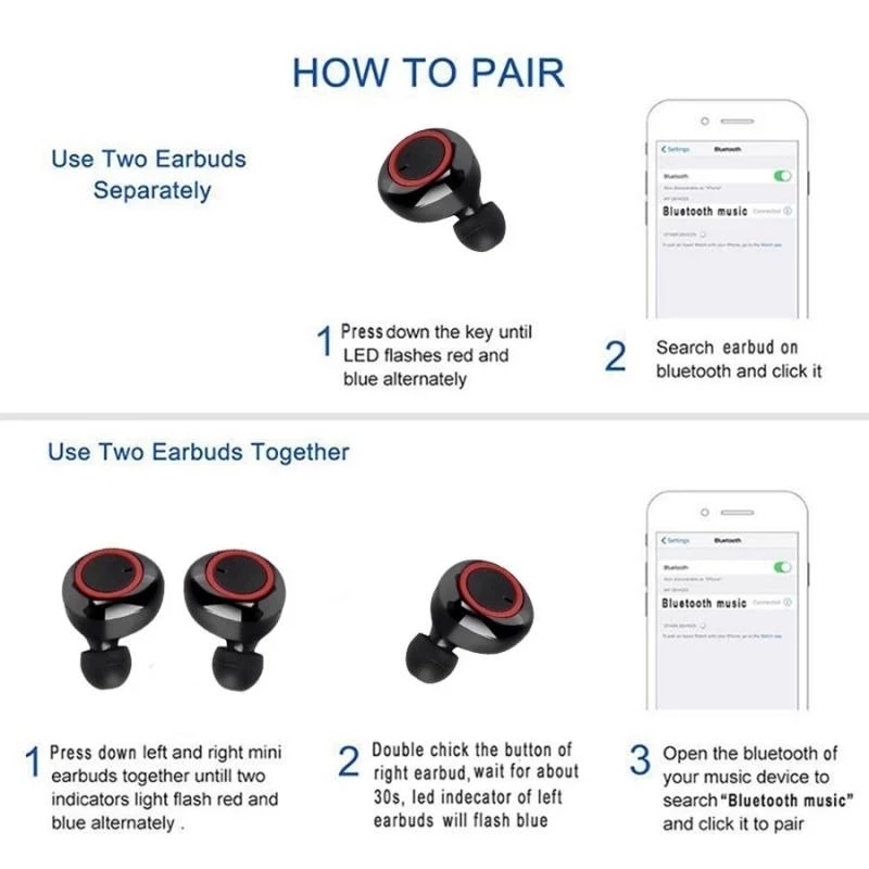 Y50 TWS Fone Bt Earphones 5.2 Wireless headset Touch Control Wireless Bluetooth Headset with Mic Air for phones
