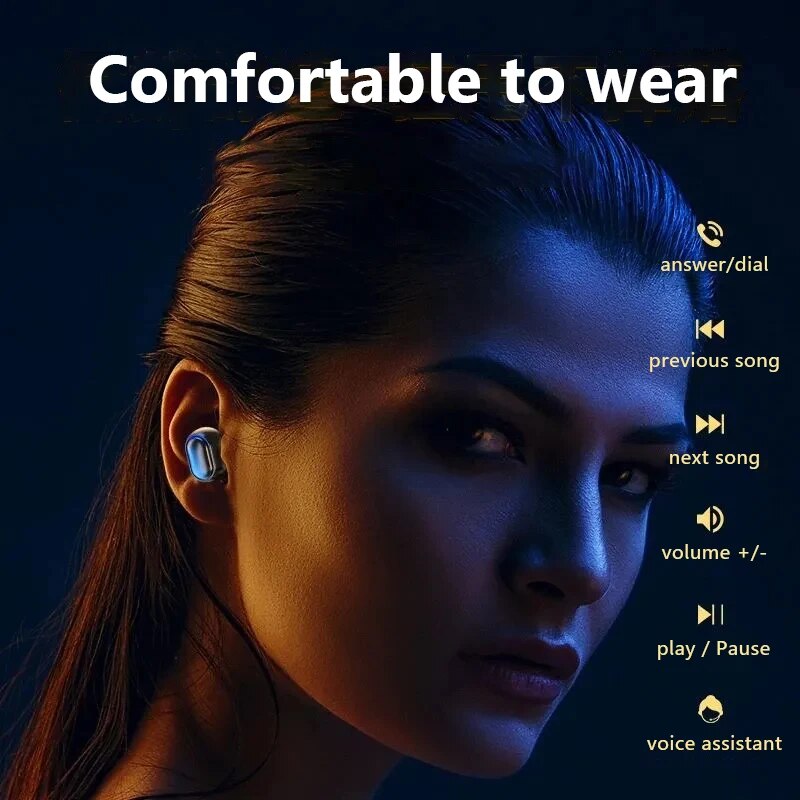 TWS Wireless Earphones HiFi Stereo 5.0 Bt Earphones in-ear Handsfree Headset Earbuds With Charging Box For all Smartphone