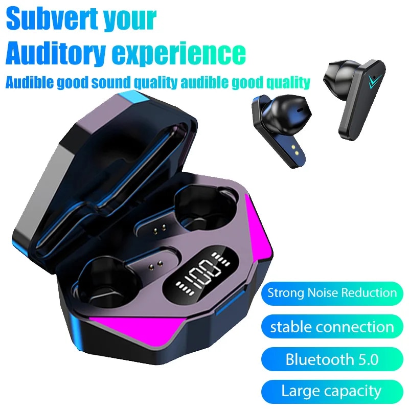 X15 TWS Wireless Earphone 5.3 bt Headphone 65ms Low Latency Earbud Esport Gaming Headset Gamer with Mic For xiaomi iphone